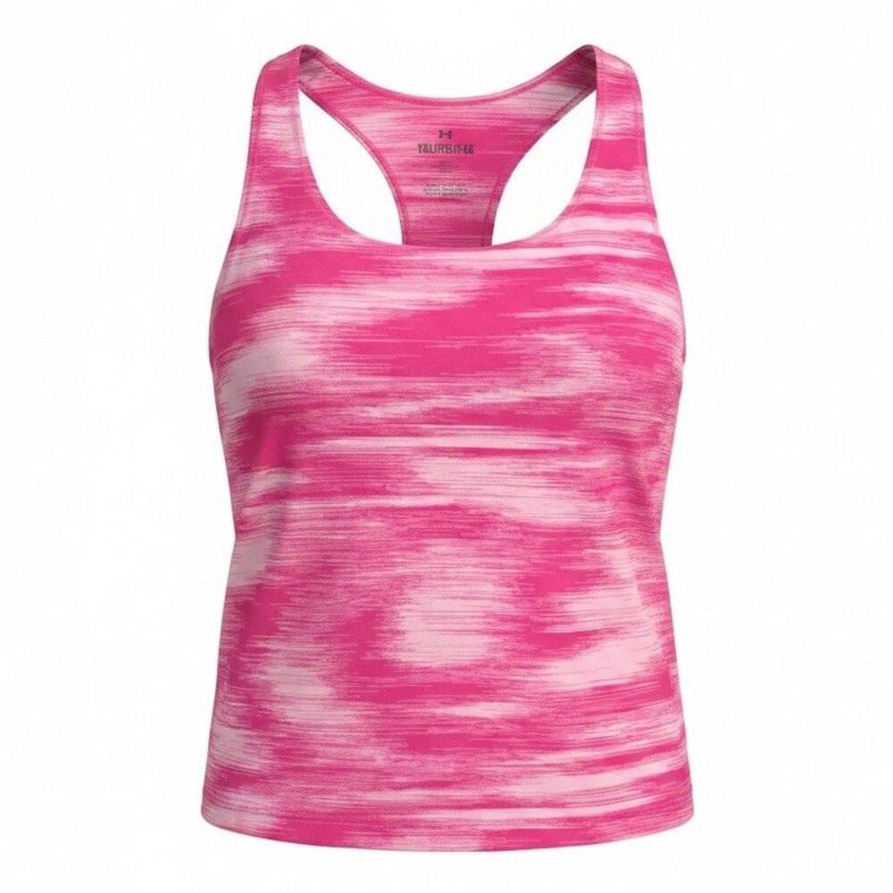 Under Armour Girls' UA Motion Printed Crop Tank Pink - Size Youth XL NWT